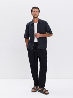 Штаны хлопковые с защипами