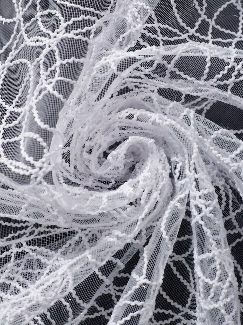 Тюль в спальню гостиную белый 400х250