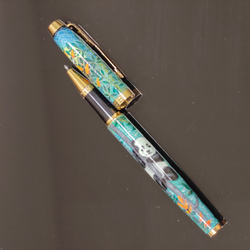 Ручка с ручной росписью Палех "Панда"