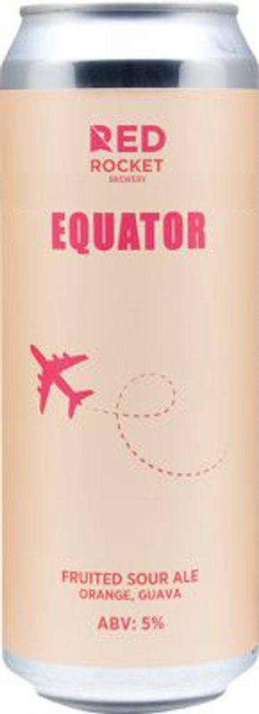 Пиво Рэд Рокет Экватор / Red Rocket Equator 0.45 - банка