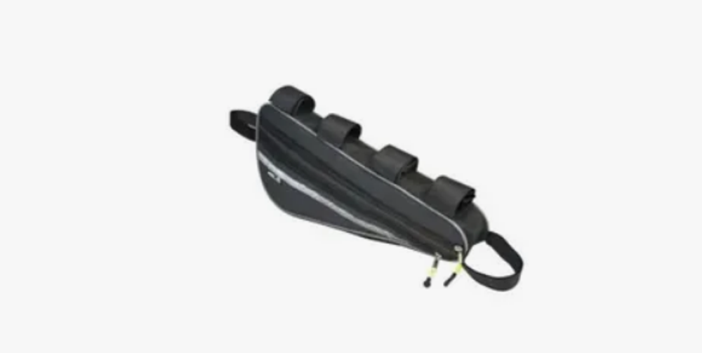 Сумка велосипедная TRIX, крепление под раму за рулевой стакан и подседел.трубу, экстра, 48х18х6см, водонепроницаемая, светоотражающие вставки, серая вс029.048.1.0