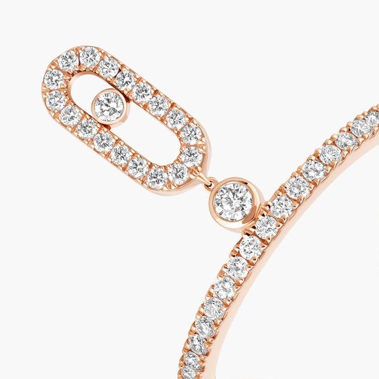 Кольцо Messika Move Uno с бриллиантовой подвеской