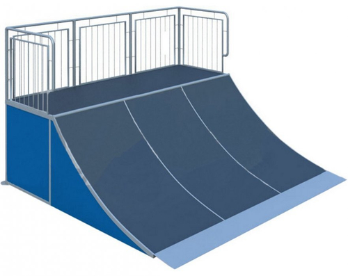 Элемент для скейт площадки Quarter pipe-3 1250