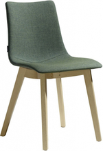 Стул с обивкой Scab Design Natural Zebra Pop, натуральный бук, зеленый