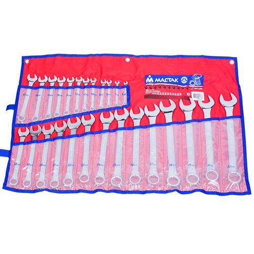 МАСТАК (0211-26P) Набор комбинированных ключей, 6-32 мм, 26 предметов