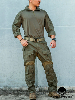 Тактическая рубашка EmersonGear Upgraded Version G3 Combat Shirt (EM9501RG). Ranger Green