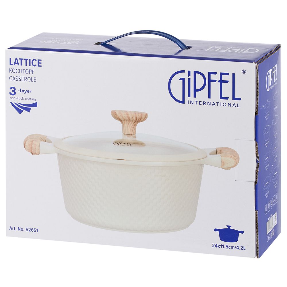 Алюминиевая кастрюля Gipfel Lattice 52651 24 см/4,2 л