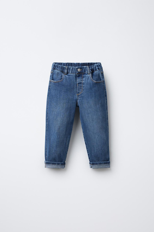 ZARA ДЖИНСЫ BAGGY COMFORT, ВЫЦВЕТШИЙ СИНИЙ