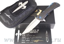 Нож Marfione Custom Closer Carbon Blue Limitedфотография - 10