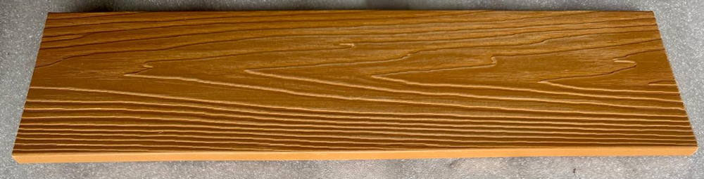 Заборная доска полнотелая двухсторонняя 3D тиснение под дерево 137*10 Цвет Орех