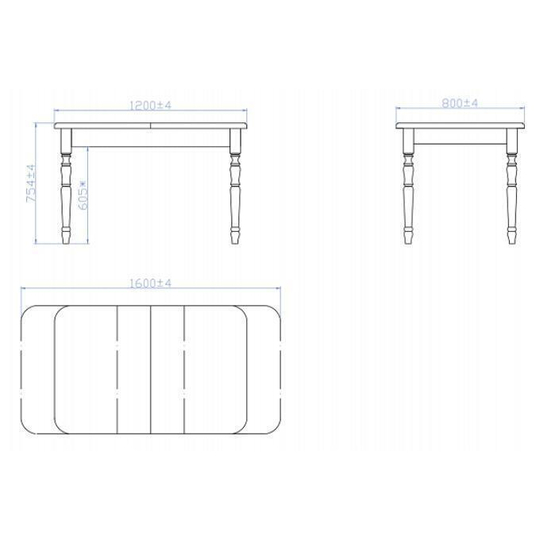 Обеденный стол Дионис 120(160)x80 (Р-43)