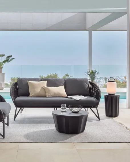 Уличный диван Branzie черный