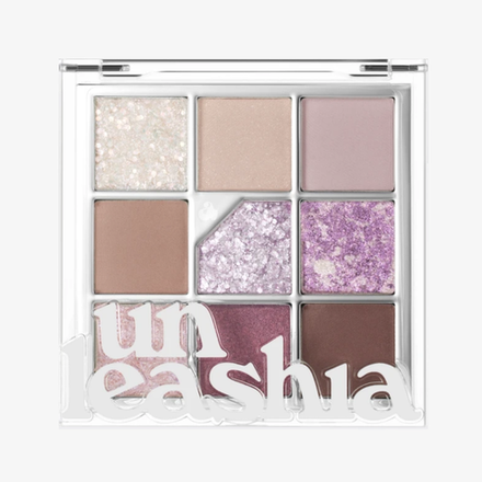 UNLEASHIA Палетка теней для век Glitterpedia Eye Palette NO.4 All of Lavender Fog