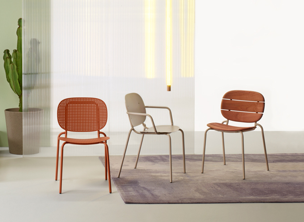 Кресло деревянное Scab Design Si-Si Wood, тортора, красное дерево