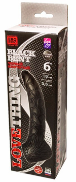 Насадка на страпон BLACK BENT 6" (Цвет: черный)