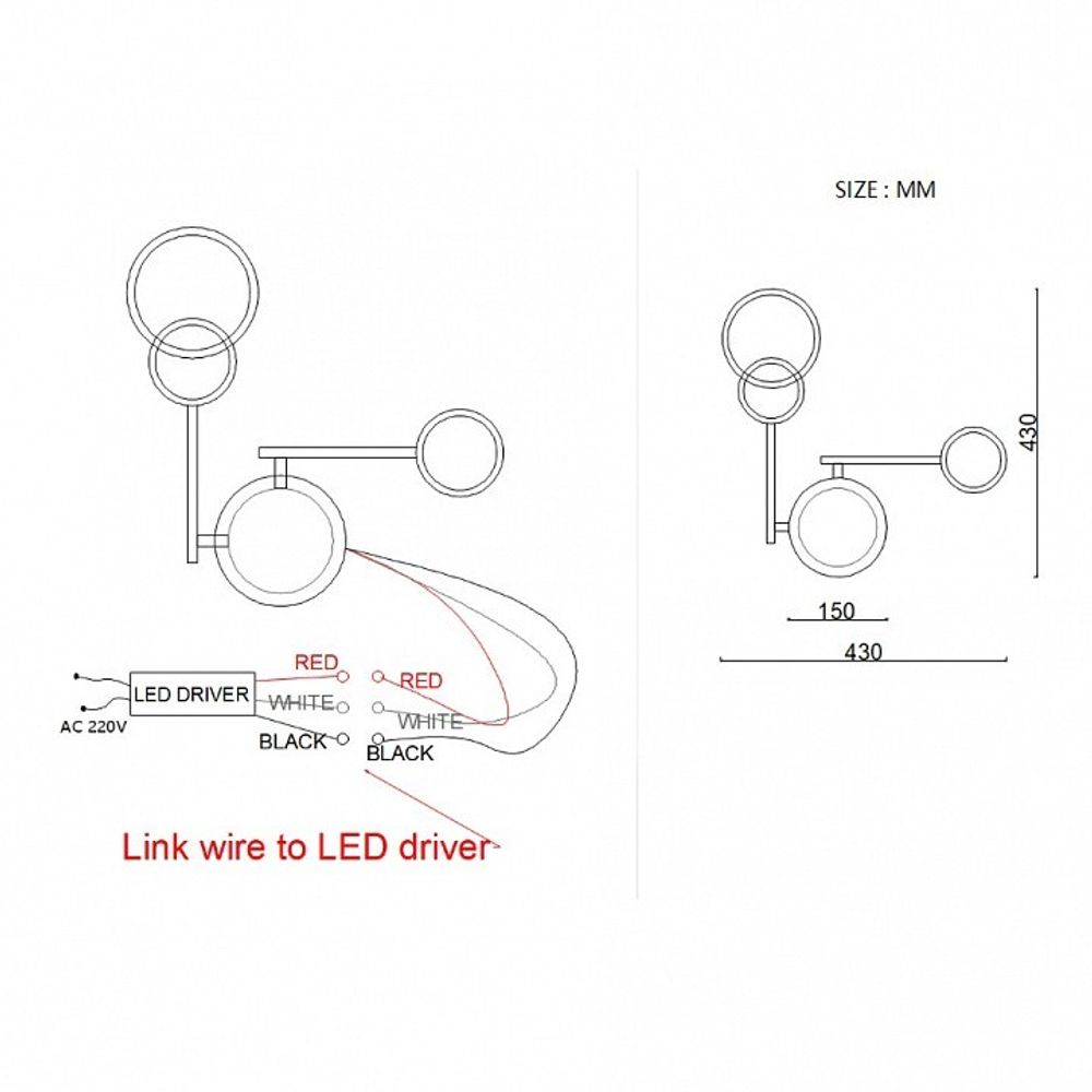 Накладной светильник Imperiumloft ZINGY C zingy01