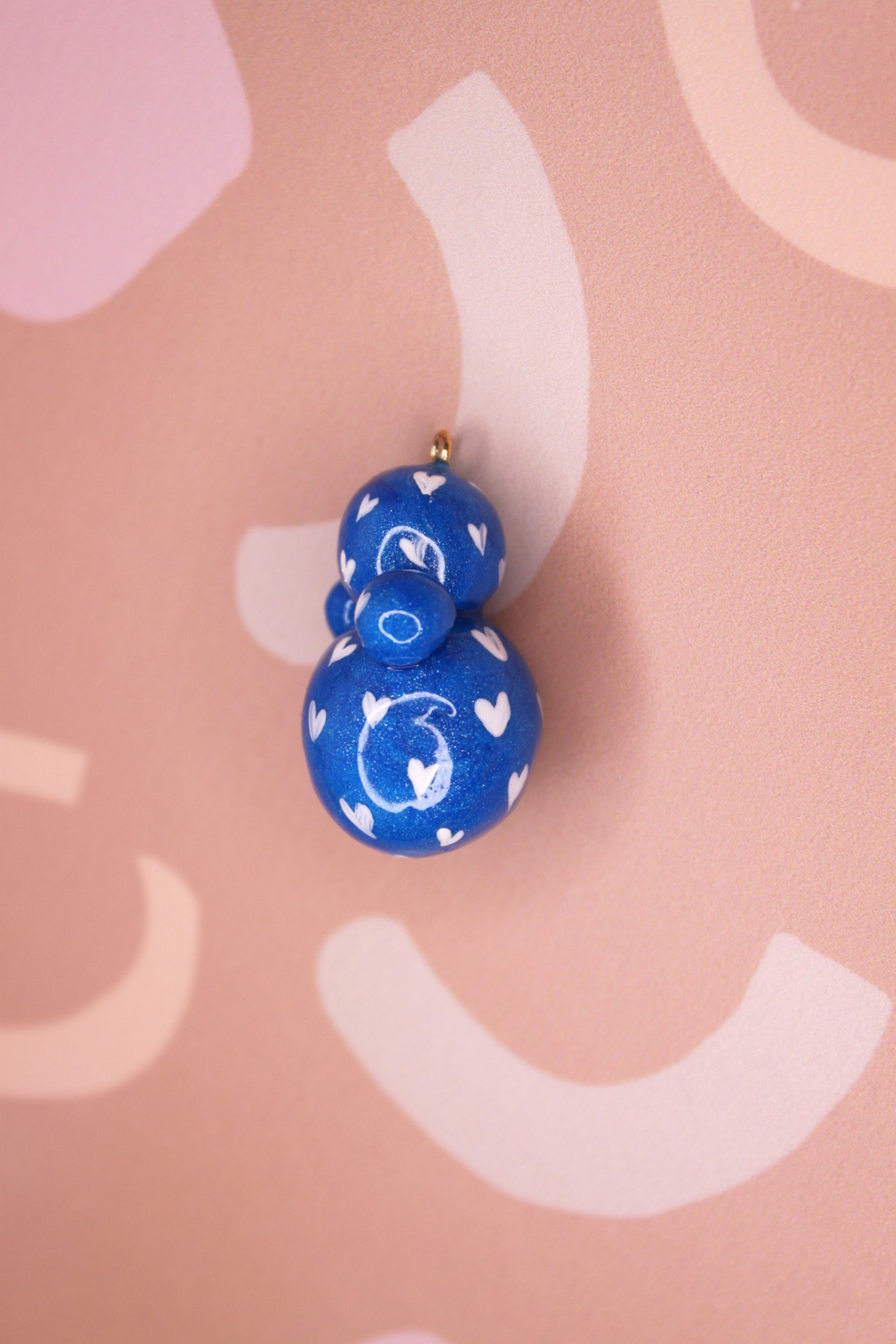 Подвеска неваляшка полимерная глина 35х25 мм