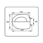 Сиденье для унитаза СУ 52.07.80 Уклад (Фаворит, Нарцисс, Соната)
