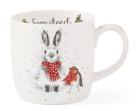 Кружка "Белый кролик и снегирь" Wrendale Designs, 0,31 л