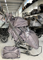 Санки - коляска Galaxy kids 3-2Т механ. смены полозь на колеса Серебро,арт. GK-3-2Т Galax Серебро