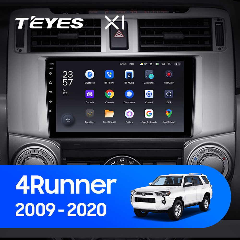 Teyes X1 9" для Toyota 4Runner 2009-2020