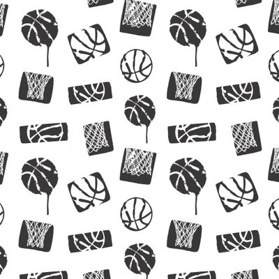 Баскетбольный абстрактный паттерн