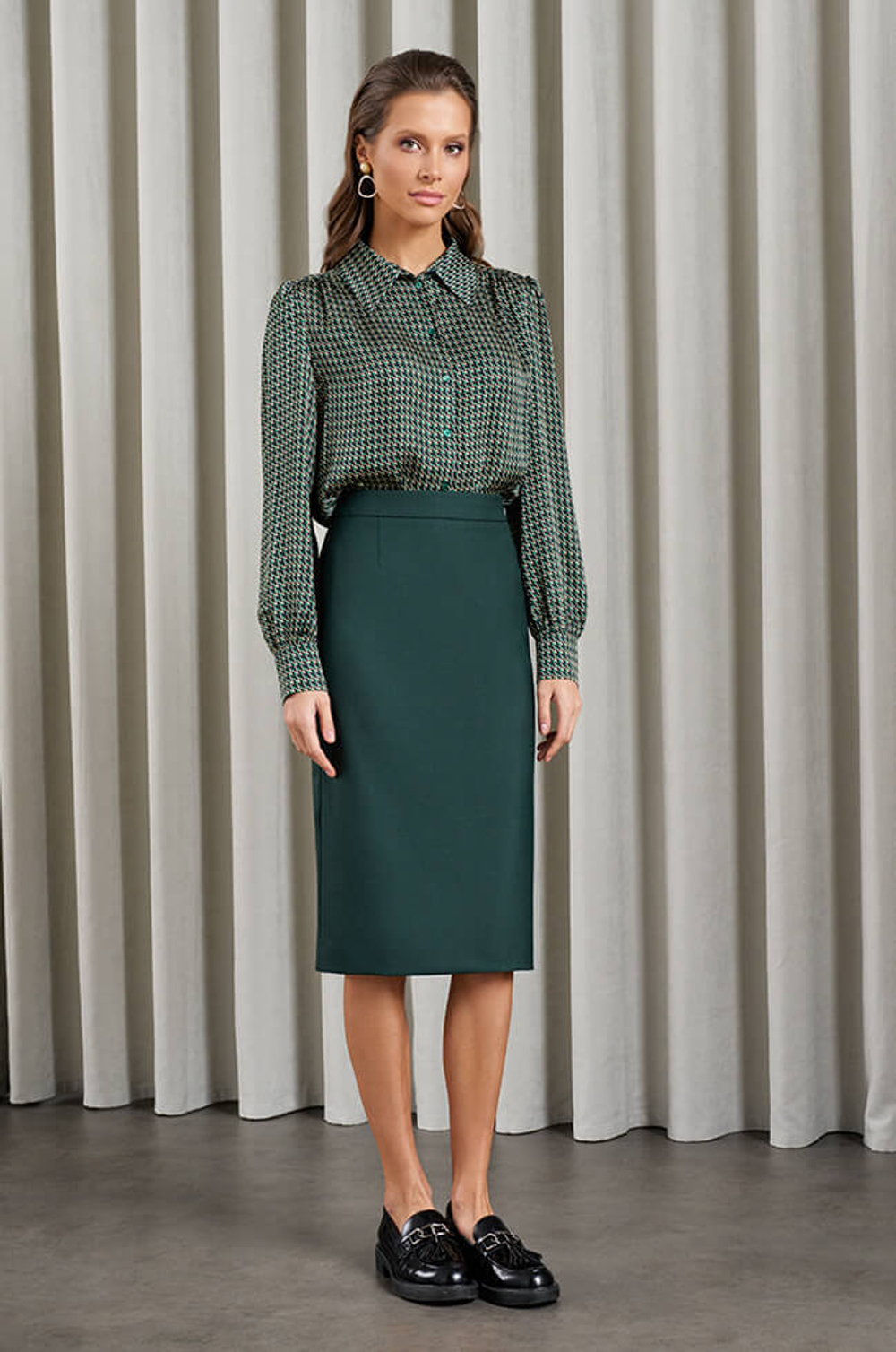 4812 Юбка женская (зеленый)