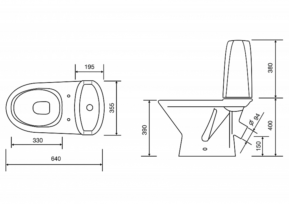 Унитаз-компакт  ЛЮКС "Милана" дв.бак  (кос,н/п,дюро,2-кн.арм Уклад) (Ст.Оскол)