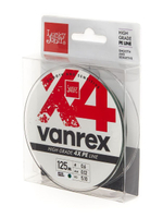Шнур плетёный Lucky John Vanrex х4 BRAID Moss Green 125/014