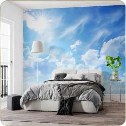 Фотообои 3D Небо Облака для гостиной, в спальню, на кухню 400х270