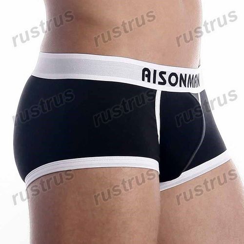 Мужские трусы хипсы черные Aisonman
