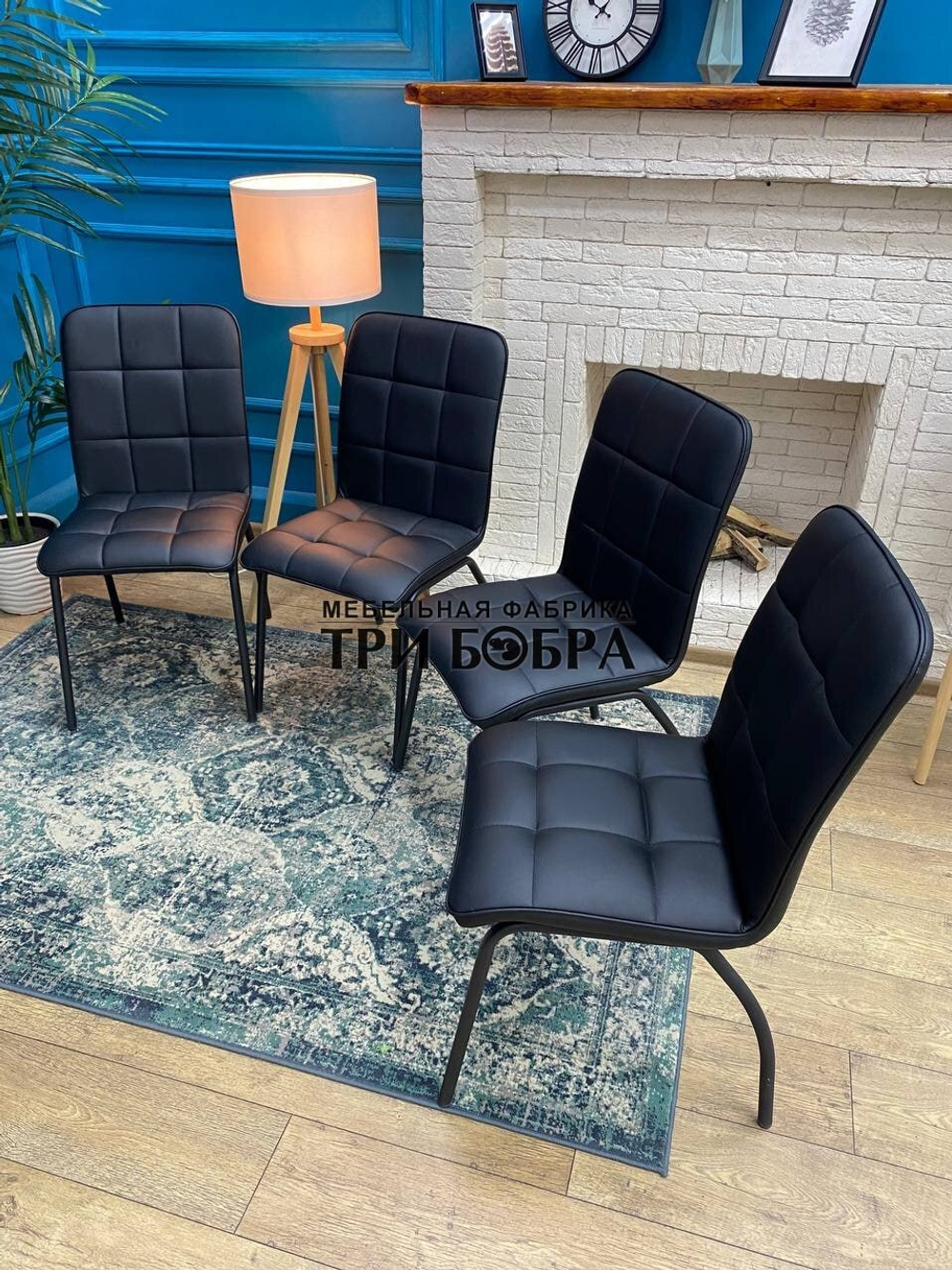 Стул «ЛОРД» черный экокожа