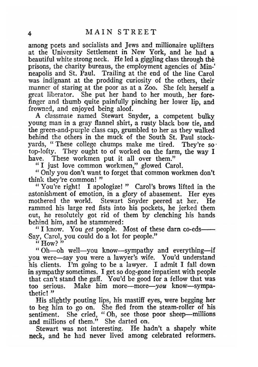 Main Street: the story of Carol Kennicott | Sinclair Lewis