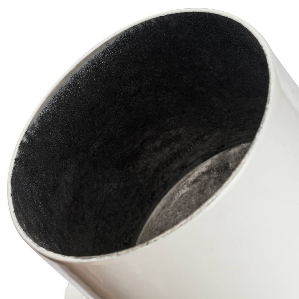 Элемент дымохода вертикальный  Ø80  п/м с патрубком для отвода конденсата