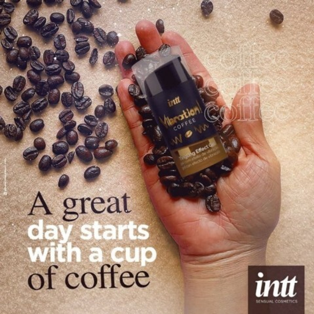 Coffee - Жидкий интимный гель с эффектом вибрации, 15 мл