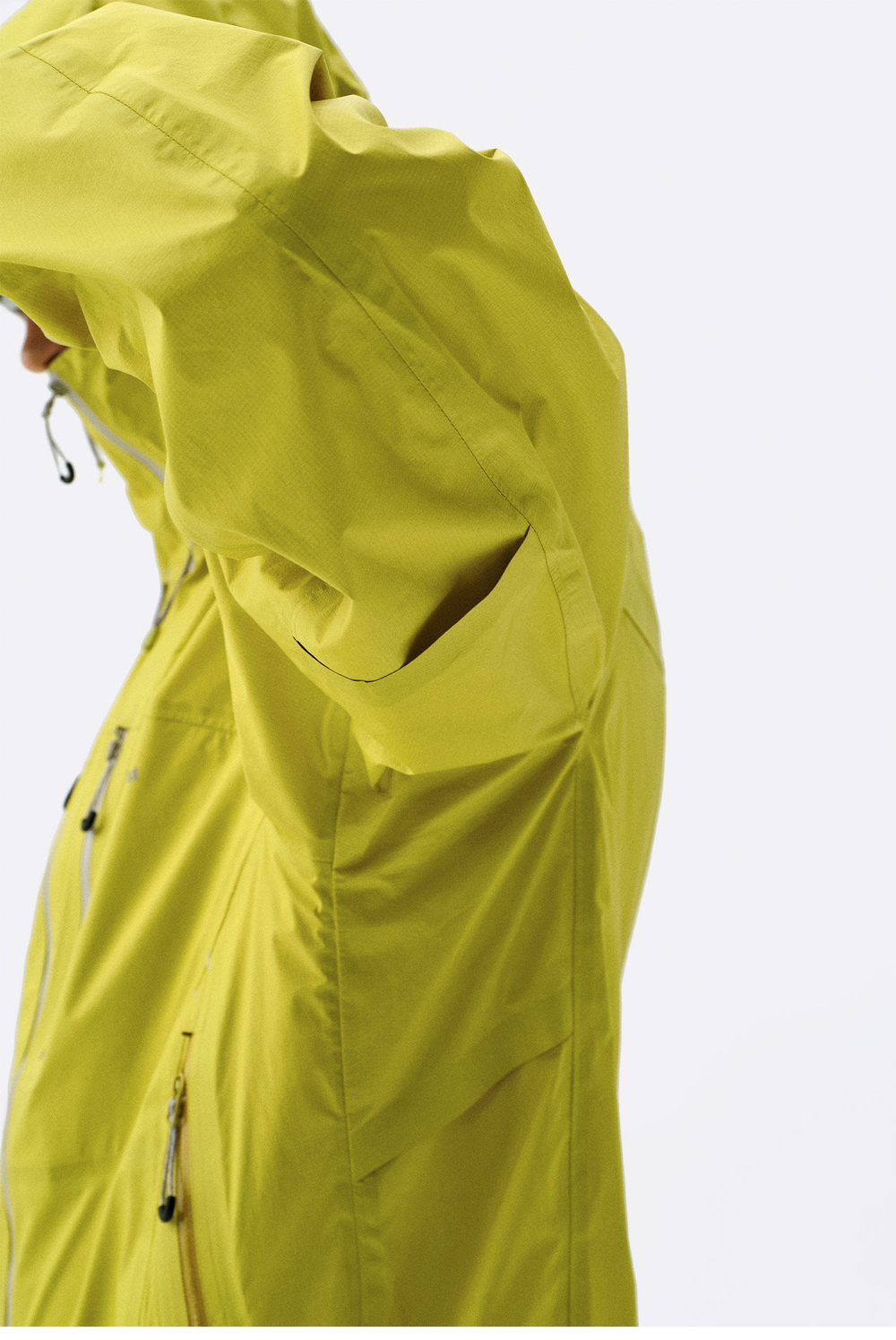 Куртка Nothomme Monterest outdoor C6 water-repellent glossy color-block zipper lightweight hooded jacket