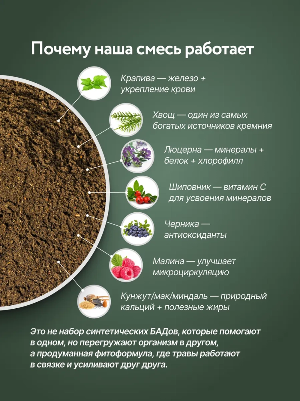 Природная смесь для Здоровья Зубов, Дёсен и Волос 2 шт