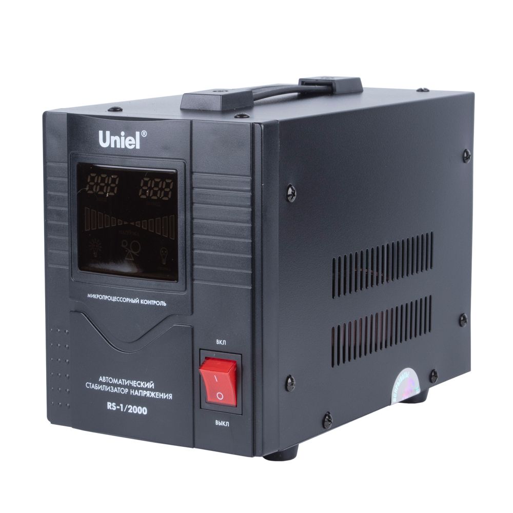 RS-1-2000 Стабилизатор Uniel релейный однофазный. 2.0 кВА.
