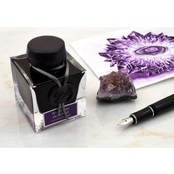 Чернила во флаконе Herbin Prestige 1798 50 мл Amethyste de l'Oural фиолетовые с серебряными блестками (15579JT) 5