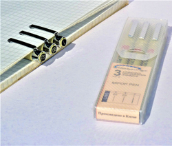 Комплект из 3-х линеров для скетчинга (в пенале)/ толщина линеров 02, 05, 1 (0,3мм; 045мм; 0,9мм)