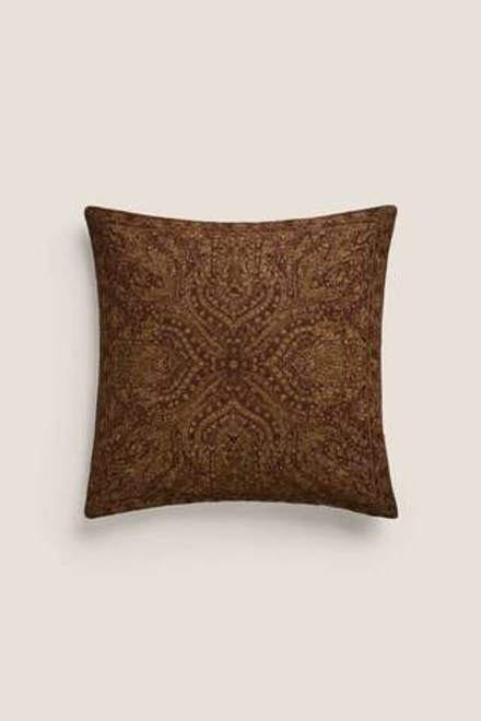 ZARA HOME ЧЕХОЛ ДЛЯ ДЕКОРАТИВНОЙ ПОДУШКИ С УЗОРОМ, КОРИЧНЕВЫЙ