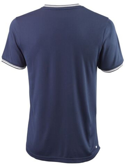 Мужская теннисная футболка Wilson Team II High V-neck Men - team navy