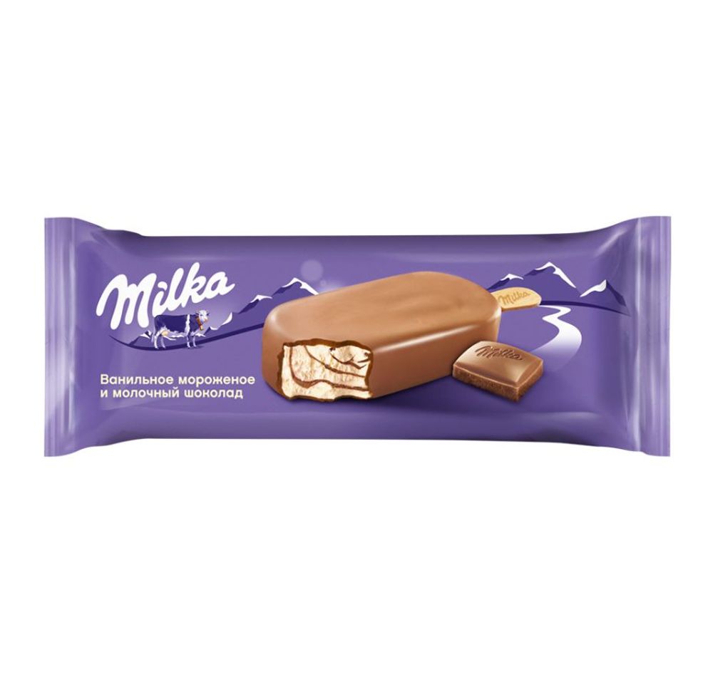 Мороженое Эскимо Milka Cливочное 62г