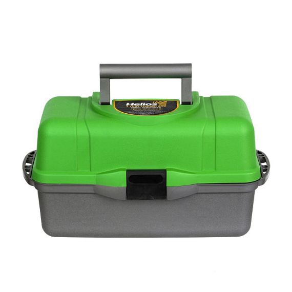Ящик рыболова Helios трехполочный зеленый