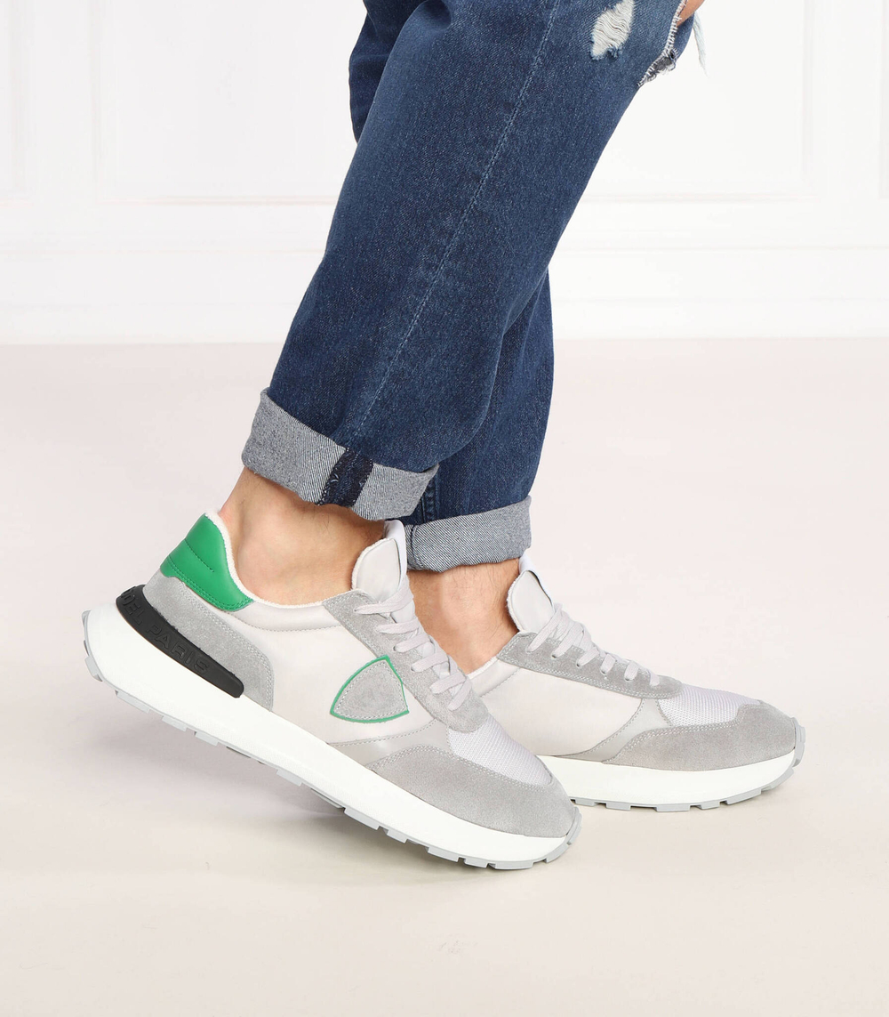 кожаные кроссовки antibes Philippe Model - серый(ATLU)