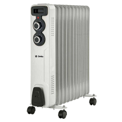 Обогреватель масляный D11-11 "DELTA", 2500 Вт, 11 секций, светло-серый