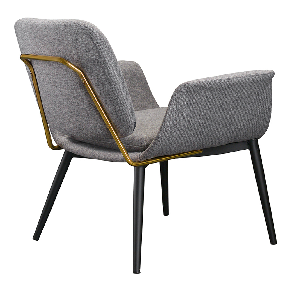 Лаунж-кресло hilde, шенилл, серое