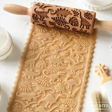 Малая скалка с узором Динозаврики