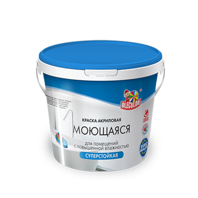 Краска водно-дисперсионная база "А" моющаяся 3кг OLECOLOR