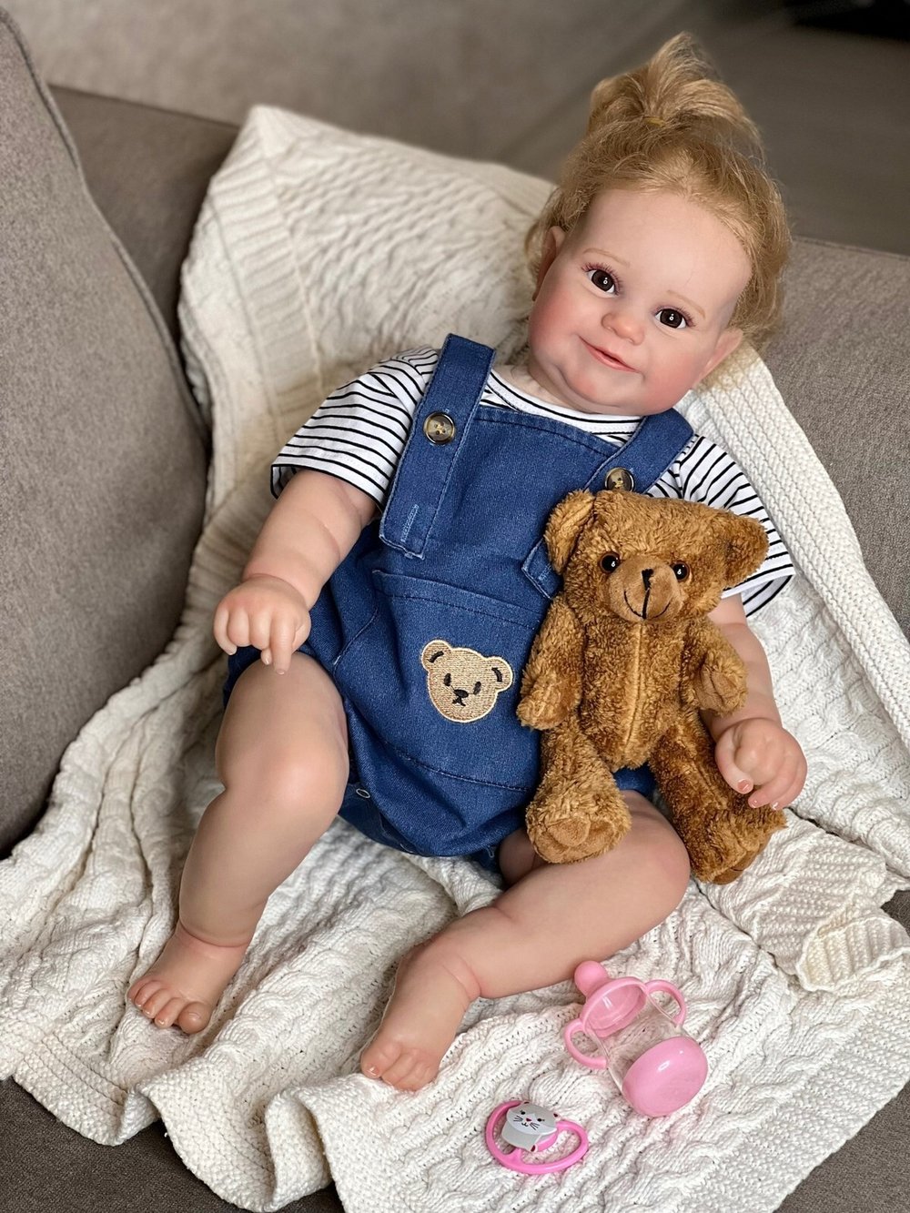 Кукла Реборн мягконабивная 60см в пакете (FA-161A)